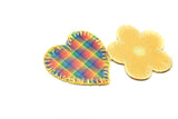Iron-On Patch 3D Rainbow Heart Flower