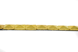 Studded Iron-On Trim Gold 0.75"