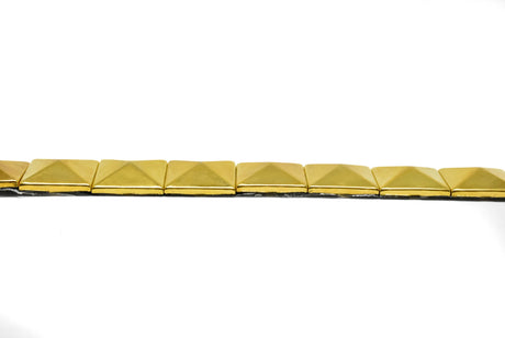 Studded Iron-On Trim Gold 0.75"