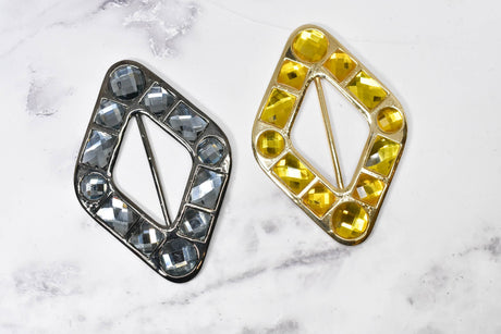 Ribbon Slider Buckles Diamond Gemstone