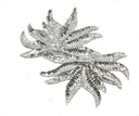 Sequins Applique Floral Gold Silver