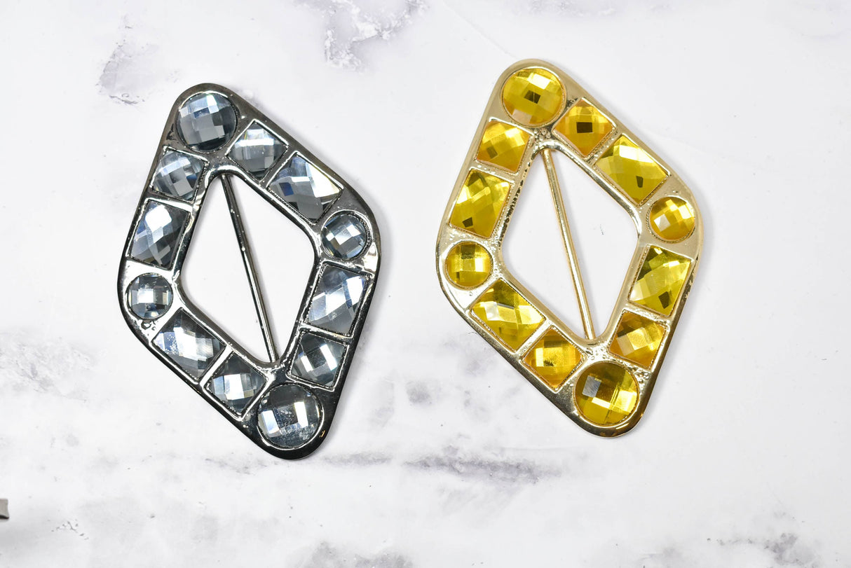 Ribbon Slider Buckles Diamond Gemstone