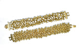 Rhinestone Bracelet Gold Clear
