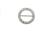Rhinestone Slider Buckle Round