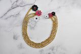 Floral Buckle with Daisy Chained Charms