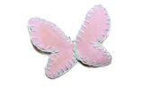 Butterfly Felt Applique Pink Brown Sew-On