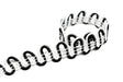 Ric Rac Gimp Trim Black White 5/8"