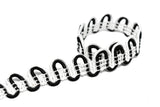 Ric Rac Gimp Trim Black White 5/8"