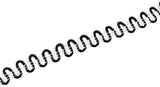 Ric Rac Gimp Trim Black White 5/8"