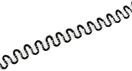 Ric Rac Gimp Trim Black White 5/8"