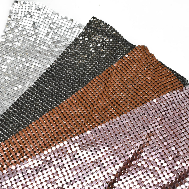 Metal Mesh Fabric Decorative Gold 11 x 5