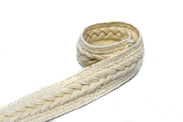 Gimp Trim Off-White Knitted 3/4"