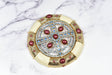 Rhinestone Metal Tube Buckle 5"