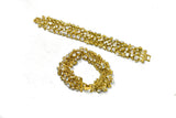 Rhinestone Bracelet Gold Clear