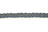 Braided Gimp Trim Metallic Two-Tone 1/2"