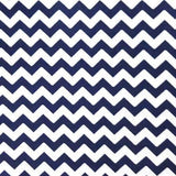 Poly Cotton Chevron Fabric Half Inch Print