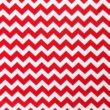 Poly Cotton Chevron Fabric Half Inch Print