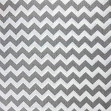 Poly Cotton Chevron Fabric Half Inch Print