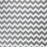 Poly Cotton Chevron Fabric Half Inch Print