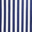 1/2″ Half Inch White and Navy Stripes Poly Cotton Fabric,