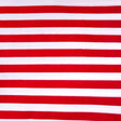 1/2″ Half Inch White and Red Stripes Poly Cotton Fabric