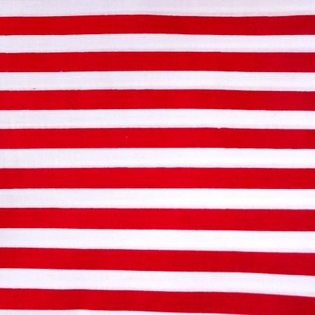 1/2″ Half Inch White and Red Stripes Poly Cotton Fabric