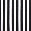 1/2″ Half Inch White and Black Stripes Poly Cotton Fabric,