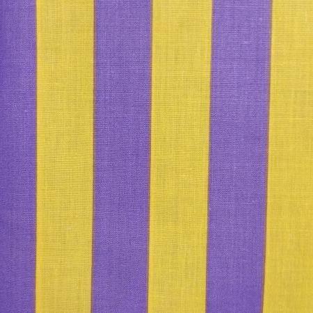 1″ One Inch Purple and Yellow Stripes Poly Cotton Fabric,