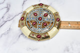 Rhinestone Metal Tube Buckle 5"