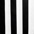 1″ One Inch Black and White Stripes Poly Cotton Fabric,