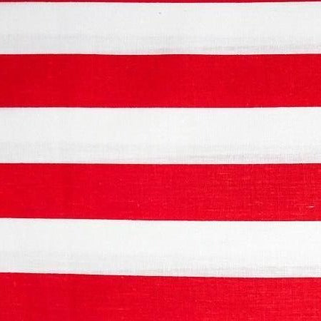 Poly Cotton Stripe Print Fabric 1 Inch