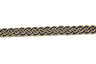 Braided Gimp Trim Metallic Two-Tone 1/2"
