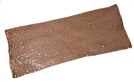 Metal Mesh Fabric Decorative Gold 11 x 5