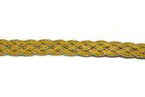 Braided Gimp Trim Metallic Two-Tone 1/2"