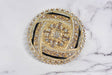 Rhinestone Buckle Gold 4 1/4