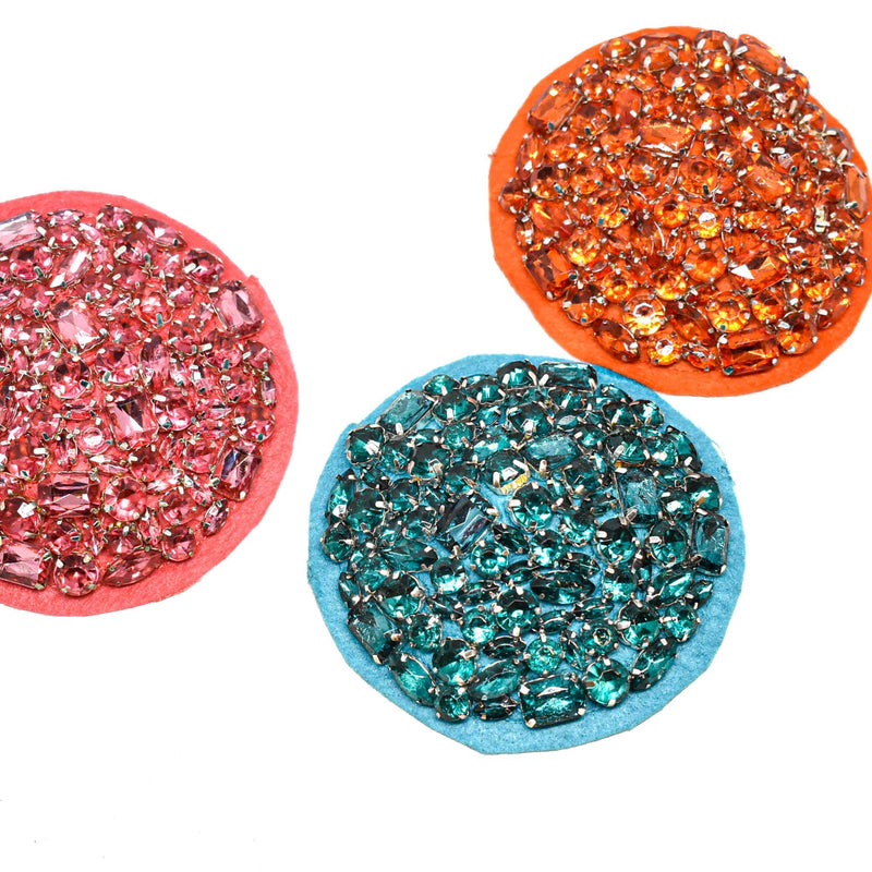 Rhinestone Applique Circular 4 Inch