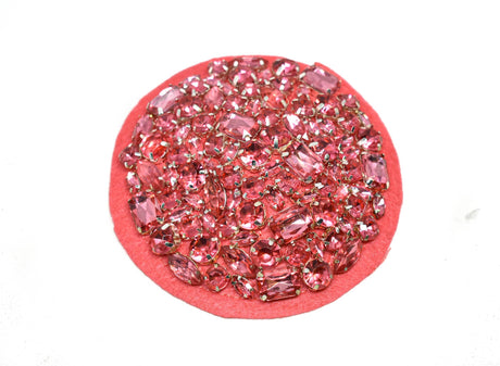 Rhinestone Applique Circular 4 Inch