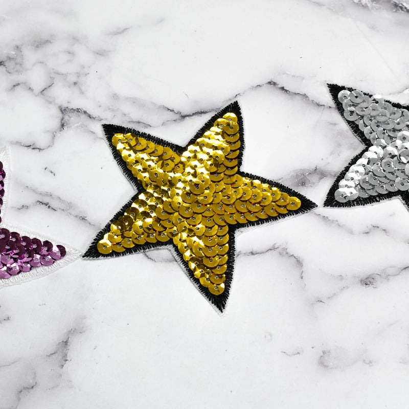 Sequins Star Iron-On Applique Patch