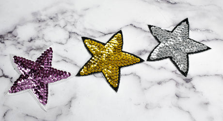 Sequins Star Iron-On Applique Patch
