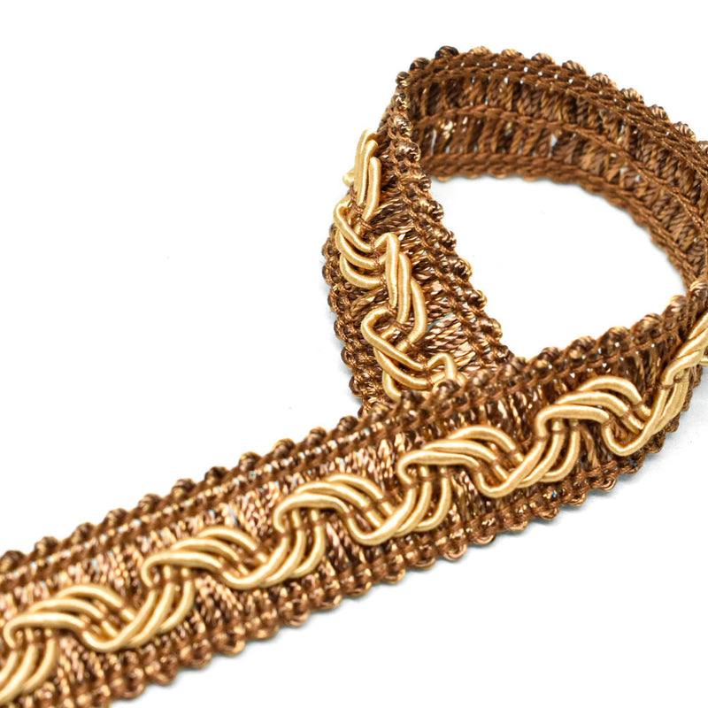 Braided Gimp Trim Gold 5/8"