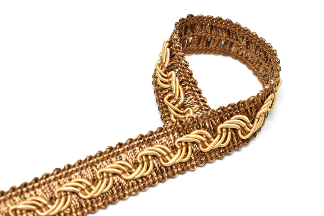 Braided Gimp Trim Gold 5/8"