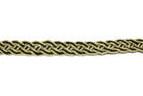 Braided Gimp Trim Metallic Two-Tone 1/2"