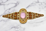 Gemstone Buckle Gold Topaz 6 3/4 Inch