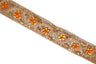 Sequins Embroidered Floral Trim 1 Inch