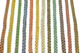 Braided Gimp Trim Metallic Two-Tone 1/2"