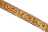 Sequins Embroidered Floral Trim 1 Inch