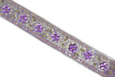 Sequins Embroidered Floral Trim 1 Inch