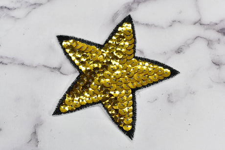 Sequins Star Iron-On Applique Patch