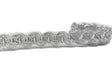 Metallic Ribbon Trim Wavy Silver 1 Inch