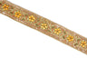 Sequins Embroidered Floral Trim 1 Inch
